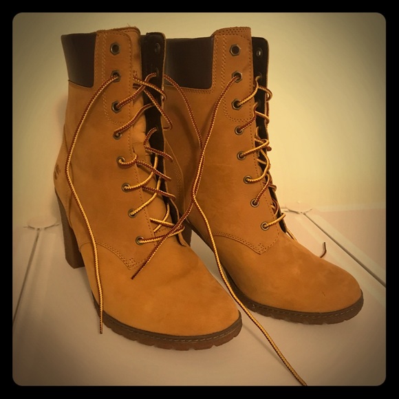 heeled boots timberland